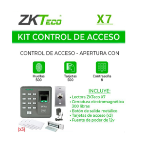 Kit Control de Acceso Apertura de Puerta ZKTeco
